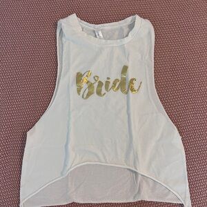 Bride to be crop top